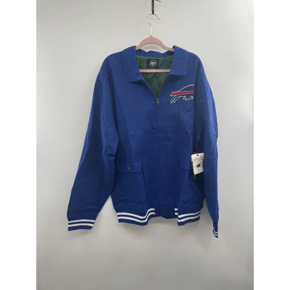 NWT 47' Brand Golden‎ Age Collection Blue Canvas Jacket Buffalo Bills 3X